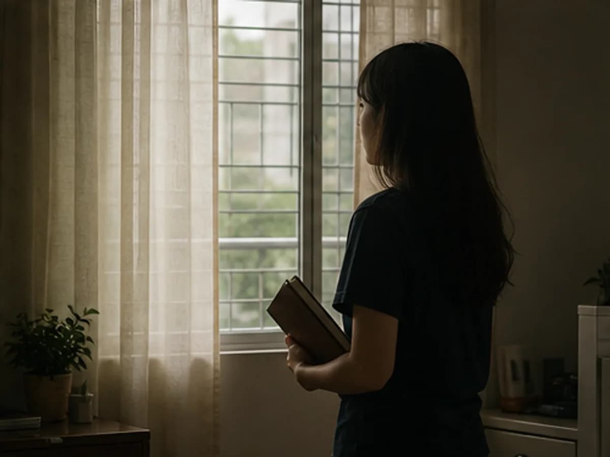 社媒、身材焦虑和比较感:年轻人如何找回自我评价? 的文章主视觉,用新加坡生活和专业咨商元素呈现主题。