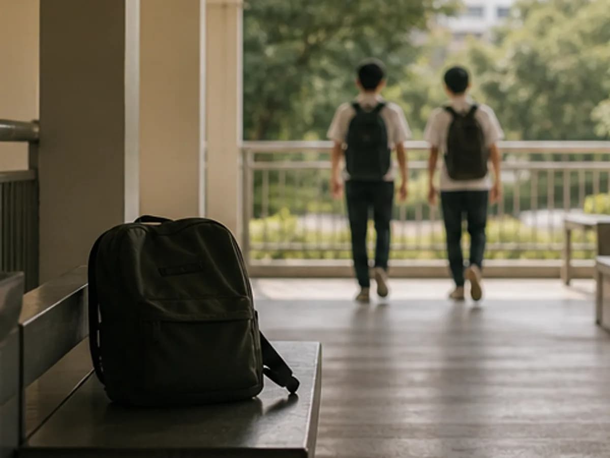 校园霸凌之后:孩子需要的不是“变坚强”而是安全感 的文章主视觉,用新加坡生活和专业咨商元素呈现主题。